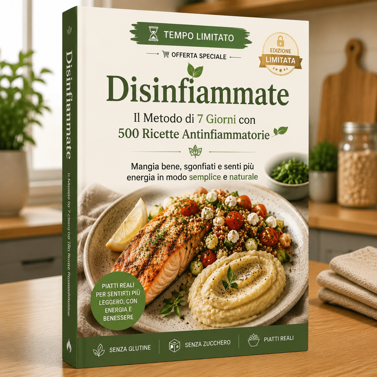 Deflame: The 7-Day Method with 500 Recipes + 5 FREE BONUSES 🎁🇮🇹