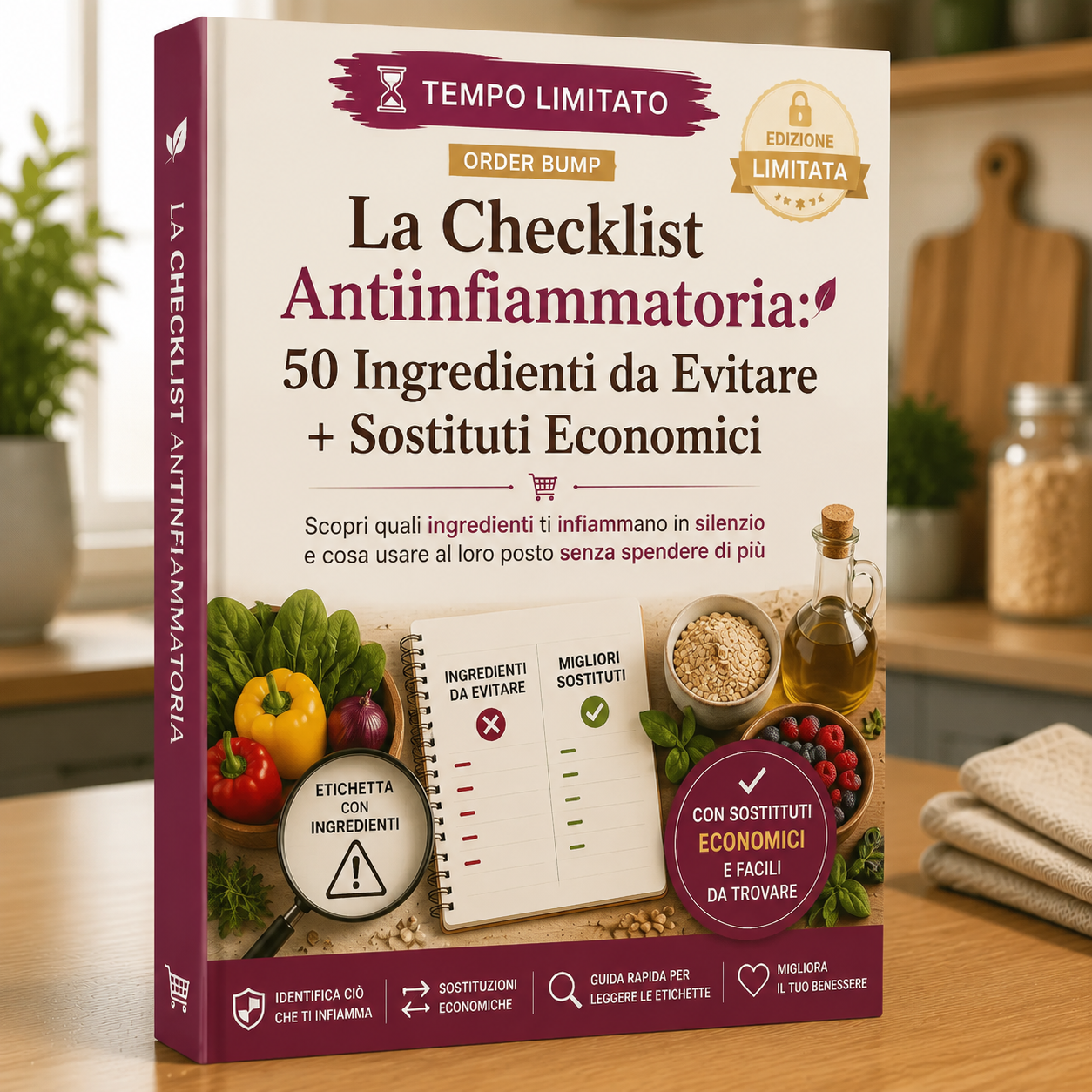 🛡️ The Anti-Inflammatory Checklist: 50 Ingredients + Substitutes 🇮🇹